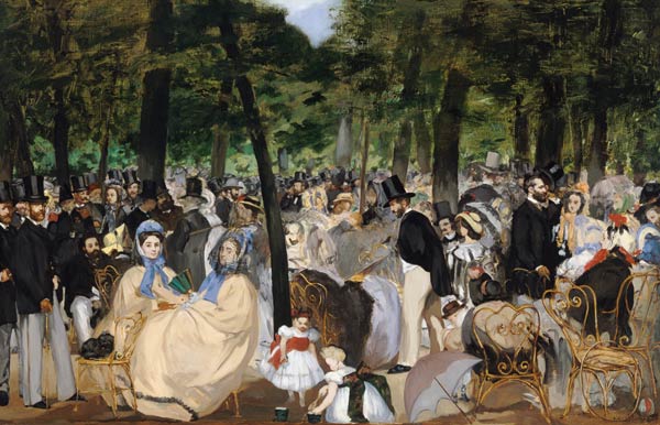 Musik im Tuileriengarten von Edouard Manet