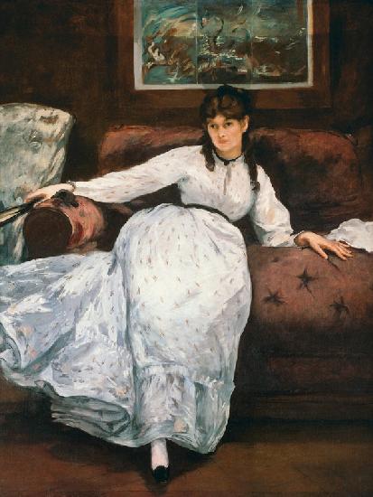 The Rest, portrait of Berthe Morisot (1841-95) 1870