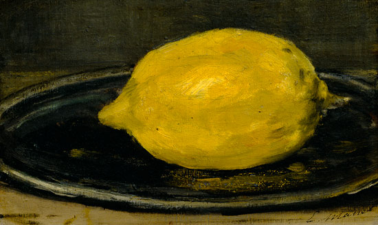 Die Zitrone ("le citron") von Edouard Manet