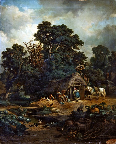 Peasant landscape von Edouard-Theophile Blanchard