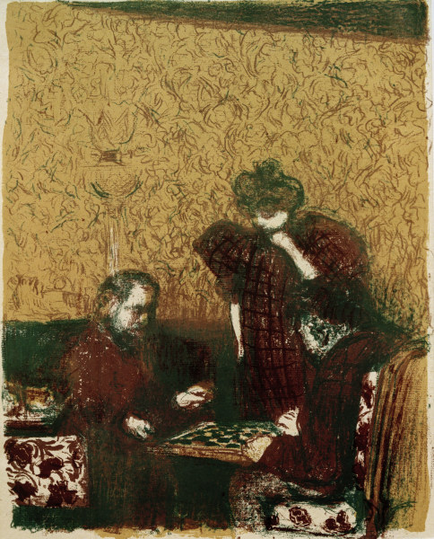 La partie de dames (Das Damespiel), von Edouard Vuillard