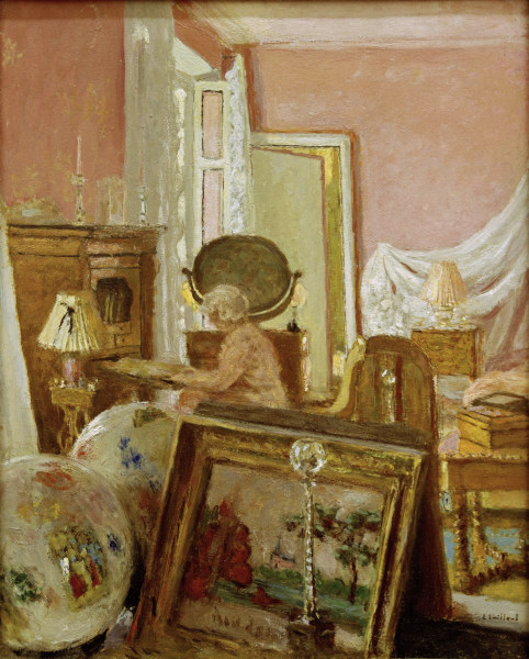 Madame Hessel dans la chambre aux von Edouard Vuillard