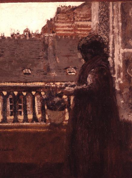 Madame Vuillard on her Balcony, c.1899 (panel)  von Edouard Vuillard