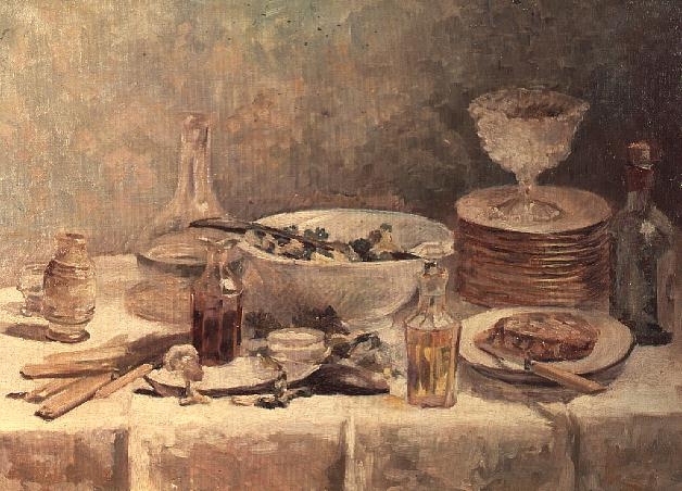 Still Life with Salad, c.1887-88 (oil on canvas)  von Edouard Vuillard