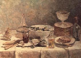 Still Life with Salad, c.1887-88 (oil on canvas) 