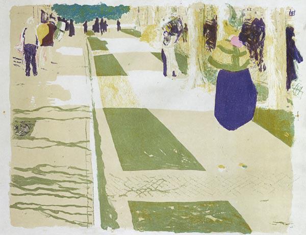 The Avenue, 1898/99 (colour litho) 