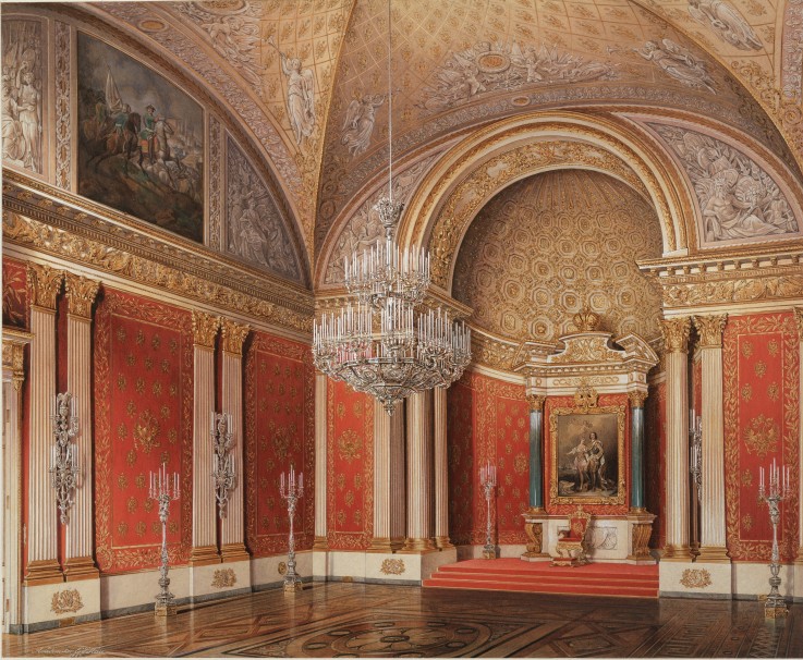 Der Peter-Saal (Kleiner Thronsaal) im Winterpalast von Eduard Hau
