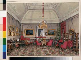 Die Interieurs des Winterpalastes. Das fünfte Reservezimmer. Der Salon der Grossfürstin Maria Alexan 1874