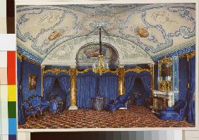 Die Interieurs des Winterpalastes. Das vierte Reservezimmer. Ein Badezimmer 1868