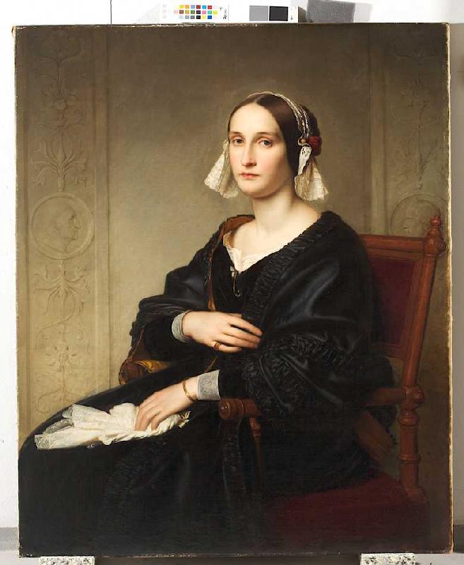 Bildnis Lida Bendemann, geb von Eduard Julius Friedrich Bendemann