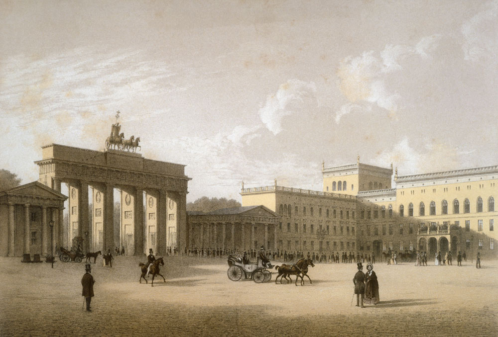 Brandenburger Tor,Pariser Platz von Eduard Luetke
