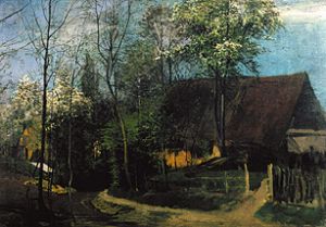 Dorf im Frühling von Eduard Weichberger