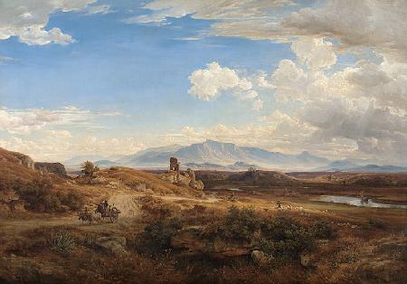 Campagna-Landschaft bei Torre del Quinto 1855