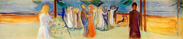 Tanz am Strand von Edvard Munch