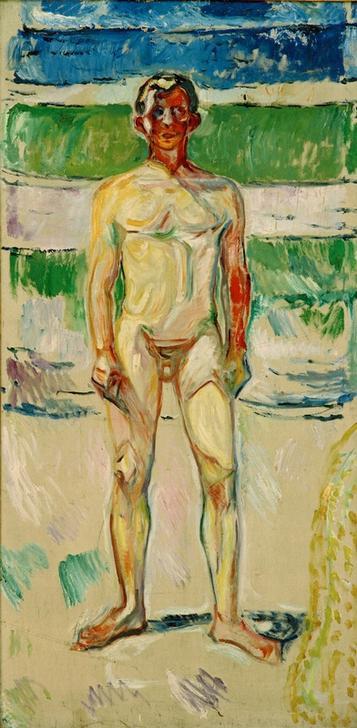 Badender Knabe von Edvard Munch