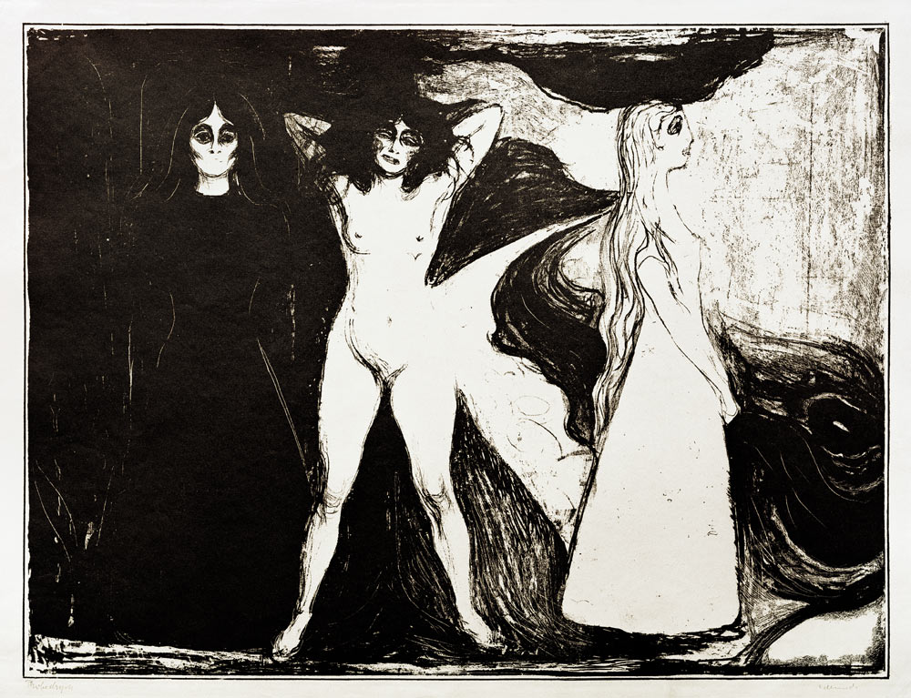 Das Weib (Die Sphinx)  von Edvard Munch