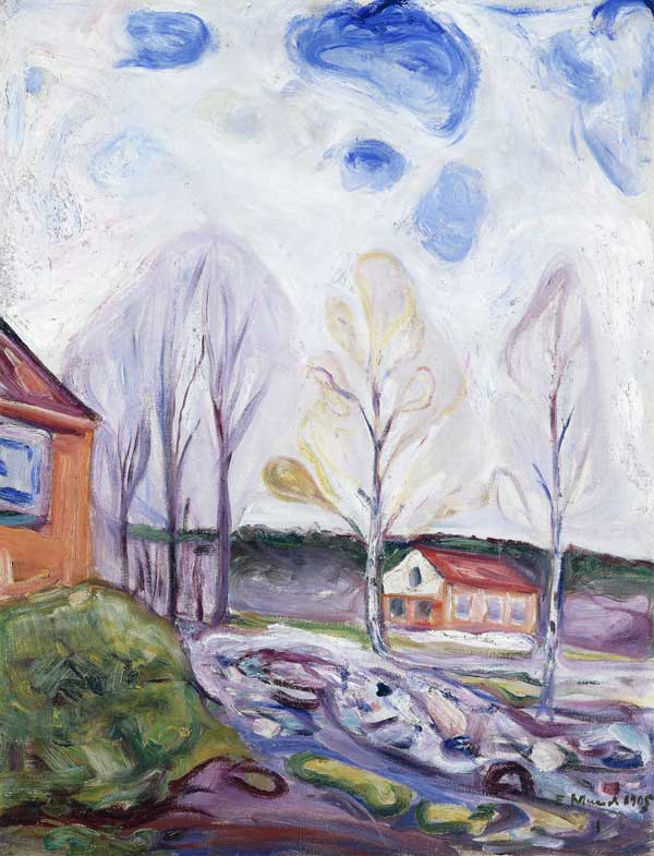 Frühjahr, Åsgårdstrand von Edvard Munch