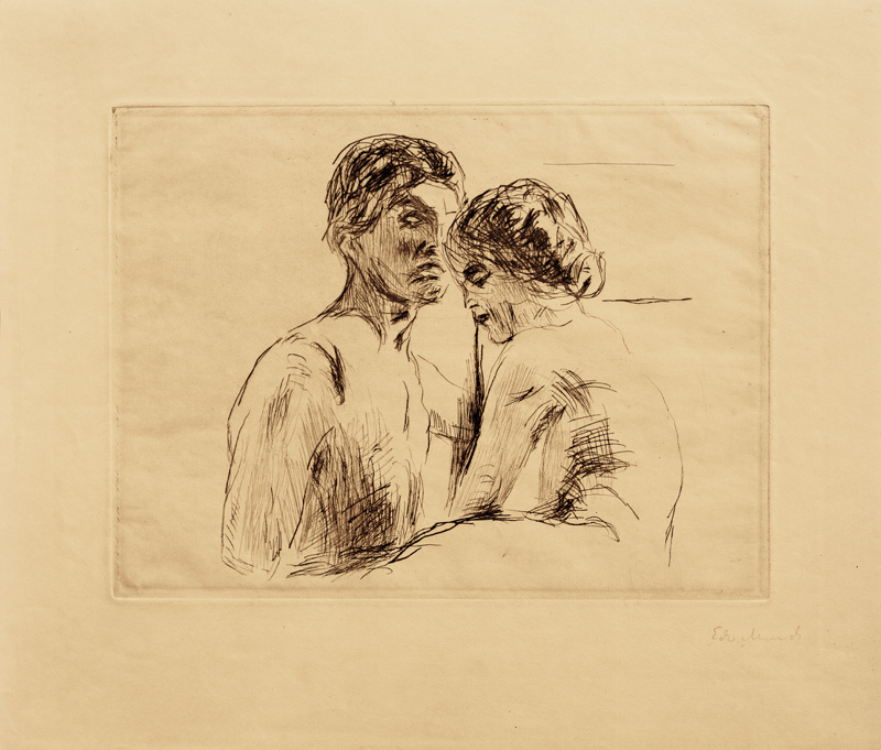 Mann und Frau von Edvard Munch