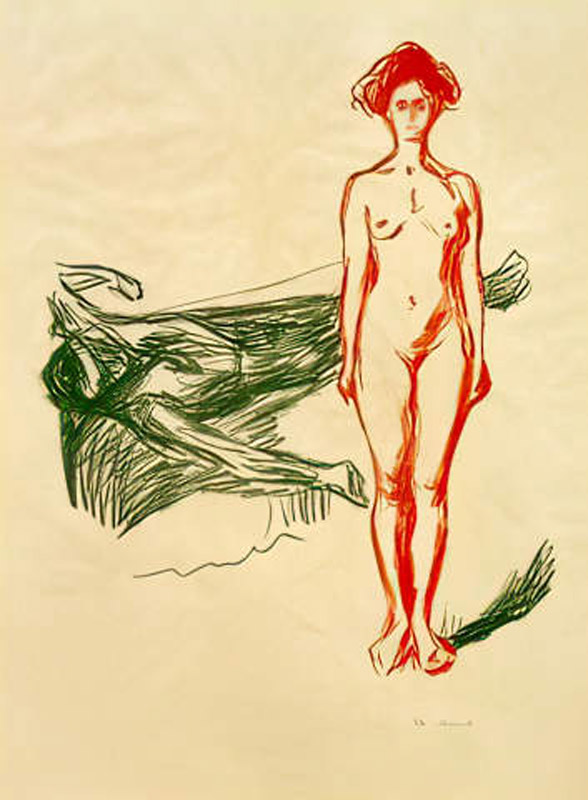 (Mörderin) Tod des Marat von Edvard Munch