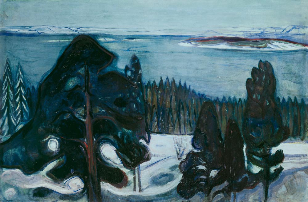 Winter Night von Edvard Munch