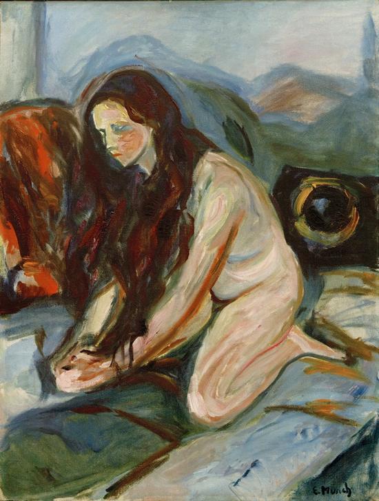 Akt kniend von Edvard Munch