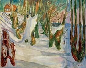 Alte Bäume (Winter, Ekely) 1923