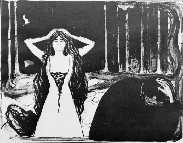 Asche (Nach dem Sündenfall) von Edvard Munch