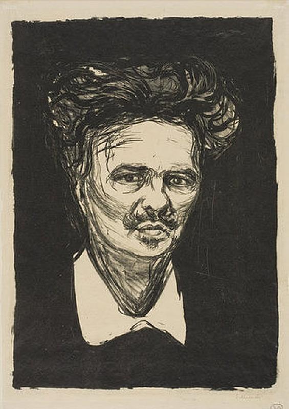 August Strindberg von Edvard Munch