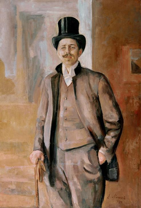 Bildnis des Malers Dörnberger von Edvard Munch