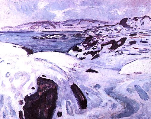 Coastal Scenery-Winter  von Edvard Munch