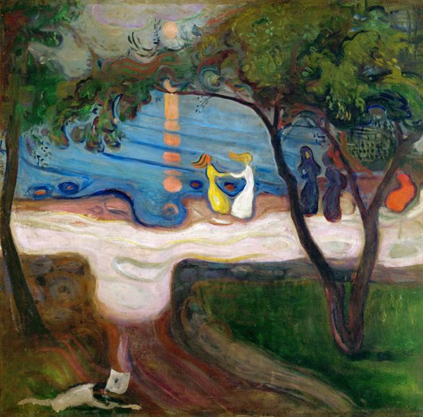 Der Tanz am Ufer von Edvard Munch