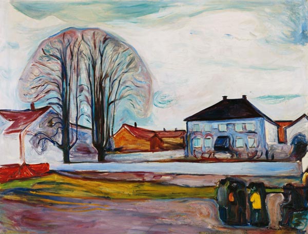 House in Aasgaardstrand von Edvard Munch
