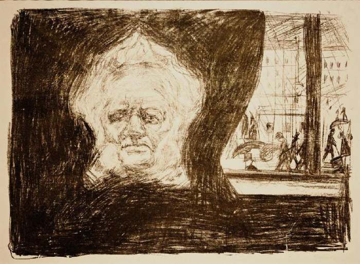 Ibsen im Café des Grand Hotel von Edvard Munch