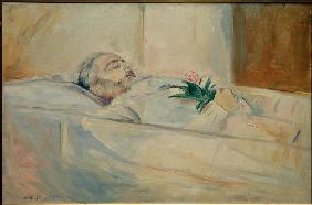 John Hazeland auf dem Leichenbett 1889
