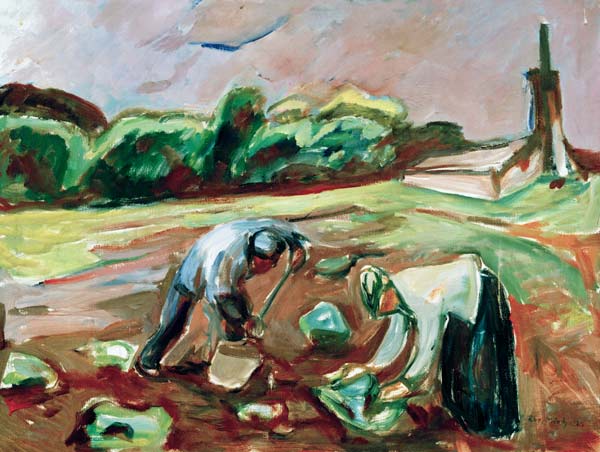 Kartoffelernte von Edvard Munch
