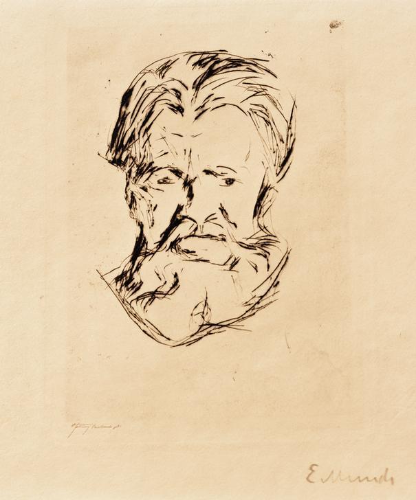 Männerkopf von Edvard Munch