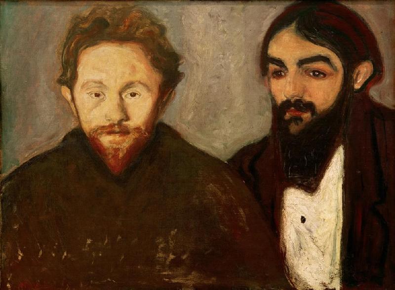 Paul Herrmann und Paul Contard von Edvard Munch