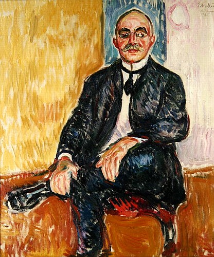 Portrait of Gustav Schiefler  von Edvard Munch