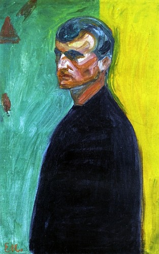 Self portrait von Edvard Munch