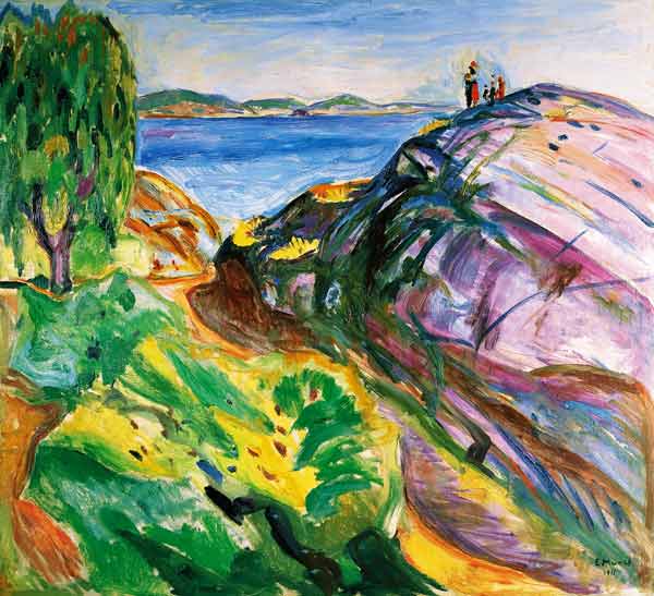 Sommer an der Küste, Krager (Sommer ved kysten) von Edvard Munch
