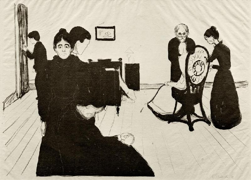 Tod im Krankenzimmer von Edvard Munch