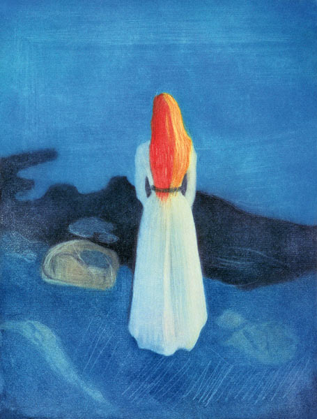 Young Girl on a Jetty  von Edvard Munch