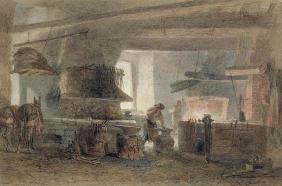 A Smithy at Seville (w/c, pen & ink on paper) 01st-