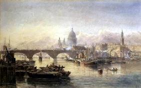 St. Paul's Cathedral and London Bridge from the Surrey Side 1864