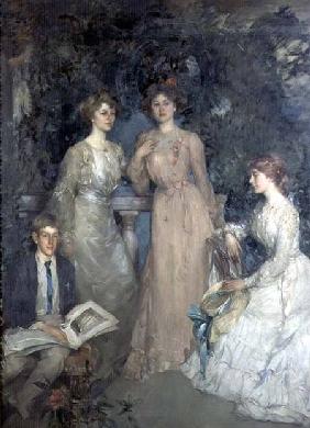 A Group Portrait of Robert, Gertrude, Phyllis and Jessie Lindsay Watson 1903