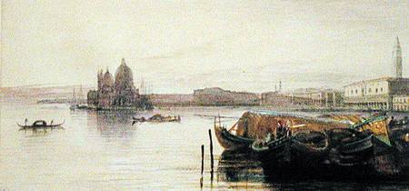 The Church of Santa Maria della Salute, Venice  on von Edward Lear