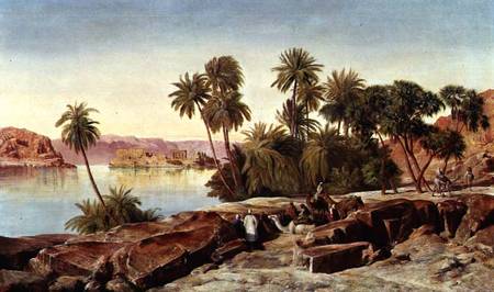 Philae on the Nile von Edward Lear