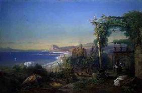 Castille and the Bay of Baia, Pozzuoli 1866 colou