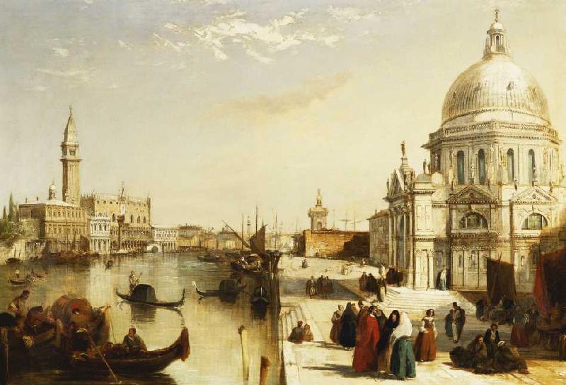 Der Canal Grande mit Santa Maria Della Salute, Venedig. von Edward Pritchett