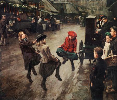 London Street Children, 1904 (oil on canvas) 14th